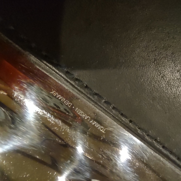 Vintage new Tommy Larsen  Designed Denmark leather Mouse pad nice gift - Picture 9 of 11